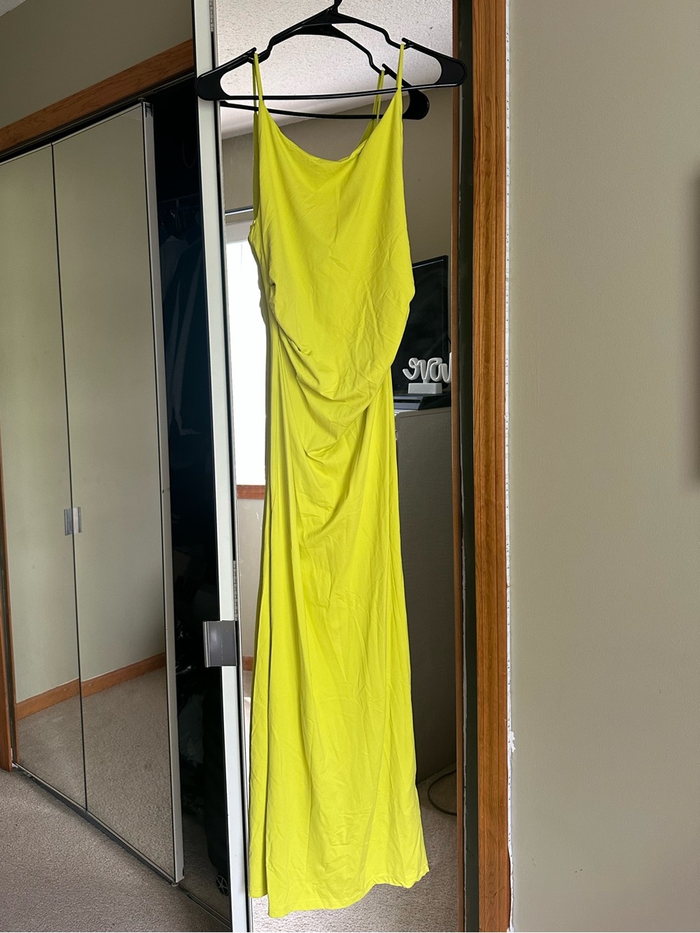 Zara Yellow Slip Maxi Dress